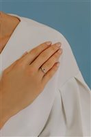 Anello Comete Donna in Oro bianco Acquamarina ANQ 306 - ANQ 306